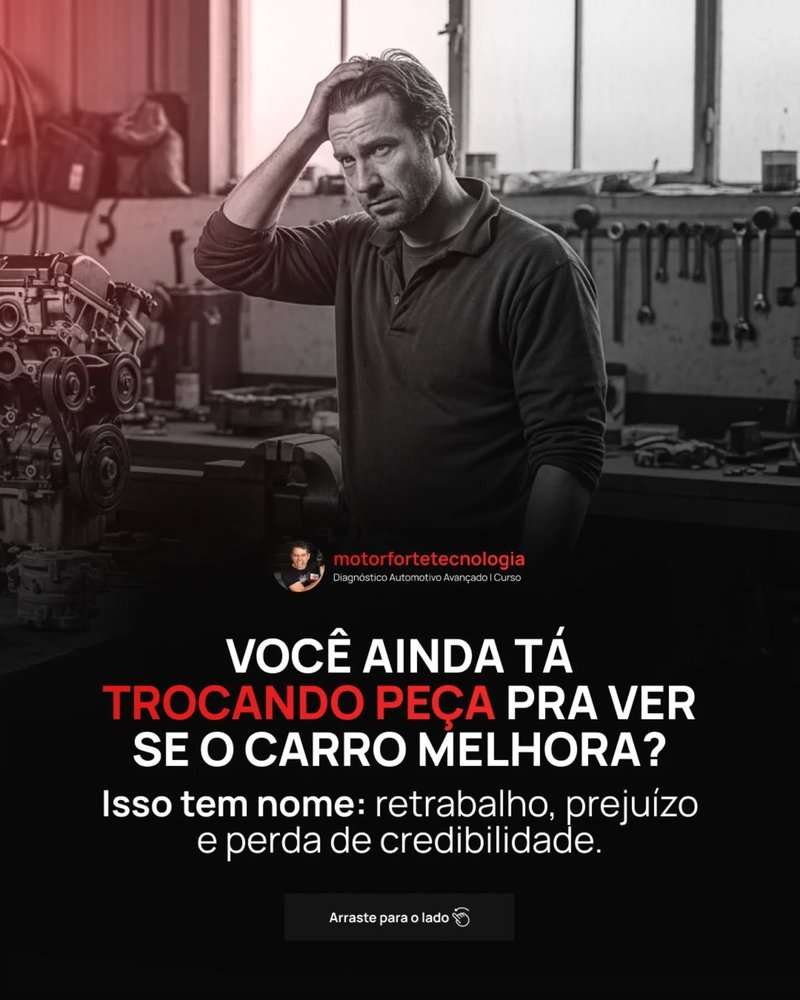 Mecânico frustrado tentando resolver problema no carro trocando peças